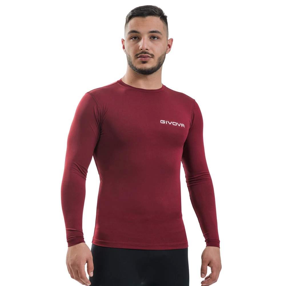Givova Baselayer Corpus 3 Maglietta Sportiva Rosso Scuro 1 Givova Baselayer Corpus 3 Maglietta Sportiva Rosso Scuro