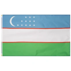 Uzbekistan Bandiera MUWO "Nations Together" 90 X 150 Cm