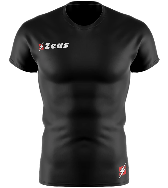 Zeus Fisiko Baselayer Maglietta Aderente A Maniche Corte Nero 1 Zeus Fisiko Baselayer Maglietta Aderente A Maniche Corte Nero