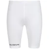 Givova Compressione Pelle Bermuda Leggings Sportivi Ciclisti Bianco