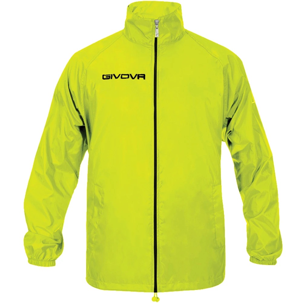 Givova Giacca Impermeabile "Rain Basico" Giallo Neon 4 Givova Giacca Impermeabile "Rain Basico" Giallo Neon - immagine 4
