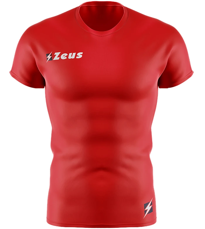 Zeus Fisiko Baselayer Maglietta Aderente A Maniche Corte Rosso 1 Zeus Fisiko Baselayer Maglietta Aderente A Maniche Corte Rosso