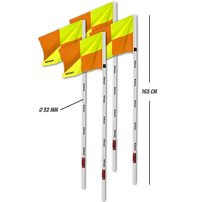Zeus Corner Snodato Bandierine Set 4 Pezzi 2 Zeus Corner Snodato Bandierine Set 4 Pezzi - immagine 2