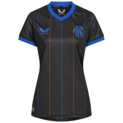 Glasgow Rangers FC CASTORE Donna Maglia Per La Trasferta TF0556NS-NERO