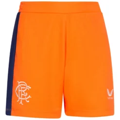 Glasgow Rangers FC CASTORE Bambini Pantaloncini Per La Trasferta TJ0563-ARANCIO