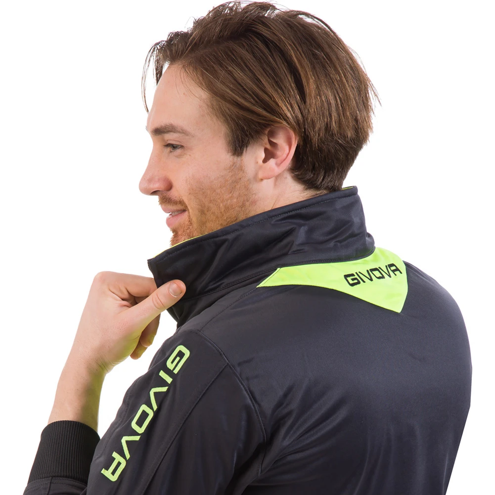 Givova Tuta Visa Tuta Sportiva Blu Navy / Giallo Neon 5 Givova Tuta Visa Tuta Sportiva Blu Navy / Giallo Neon - immagine 5