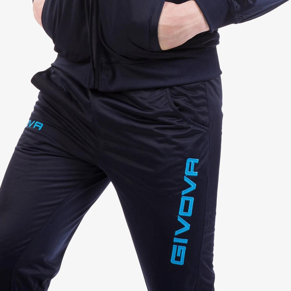 Givova Tuta Visa Completo Sportivo Blu Scuro / Turchese 6 Givova Tuta Visa Completo Sportivo Blu Scuro / Turchese - immagine 6