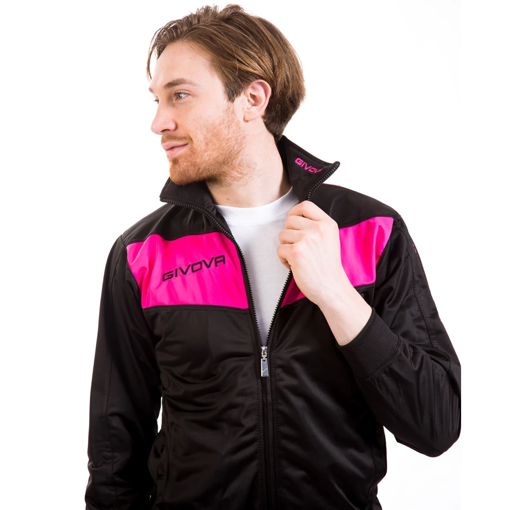 Givova Tuta Visa Tuta Sportiva Nero / Fuxia 4 Givova Tuta Visa Tuta Sportiva Nero / Fuxia - immagine 4