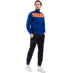 Givova Tuta Visa Tuta Sportiva Blu / Neon Arancione