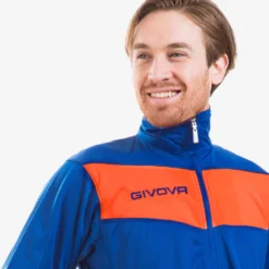 Givova Tuta Visa Tuta Sportiva Blu / Neon Arancione -Negozio al dettaglio Zeus TR018F 0228 5 neuleRvczbIi7fHw