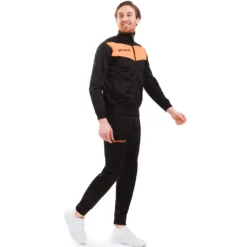 Givova Tuta Visa Tuta Sportiva Nero / Arancio Neon -Negozio al dettaglio Zeus TR018F 1028 3