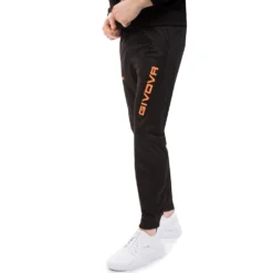 Givova Tuta Visa Tuta Sportiva Nero / Arancio Neon -Negozio al dettaglio Zeus TR018F 1028 4