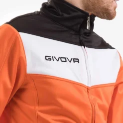 Givova Tuta Campo Completo Sportivo Arancione / Nero -Negozio al dettaglio Zeus TR024 0110 4