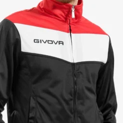 Givova Tuta Campo Completo Sportivo Nero / Rosso -Negozio al dettaglio Zeus TR024 1012 4