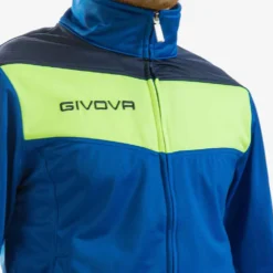 Givova Tuta Campo Tuta Blu / Giallo Neon -Negozio al dettaglio Zeus TR024F 0219 4