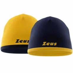 Zeus Beanie Reversibile Berretto Invernale Giallo Navy