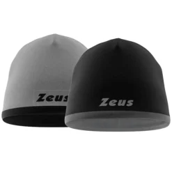 Zeus Beanie Reversibile Cappello Invernale Grigio Nero