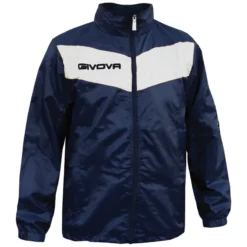 Givova Giacca Impermeabile "Rain Scudo" Blu / Bianco